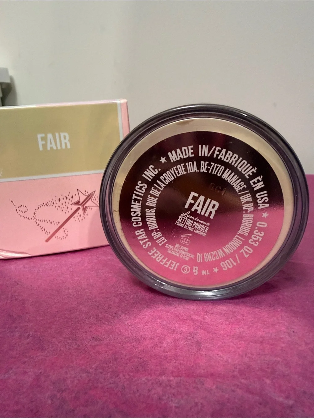 Jeffree Star Magic Star Luminous Setting Powder in fair NEW
